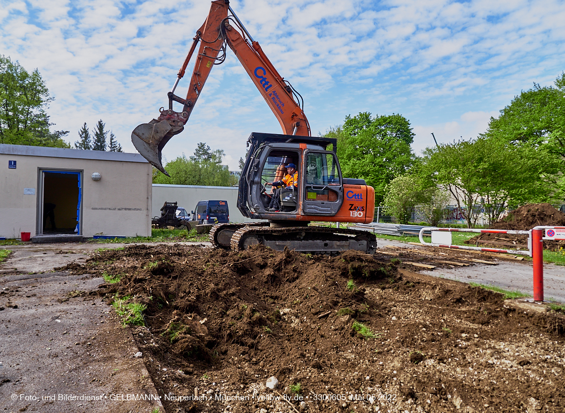 05.05.2022 - Baustelle am Haus für Kinder in Neuperlach